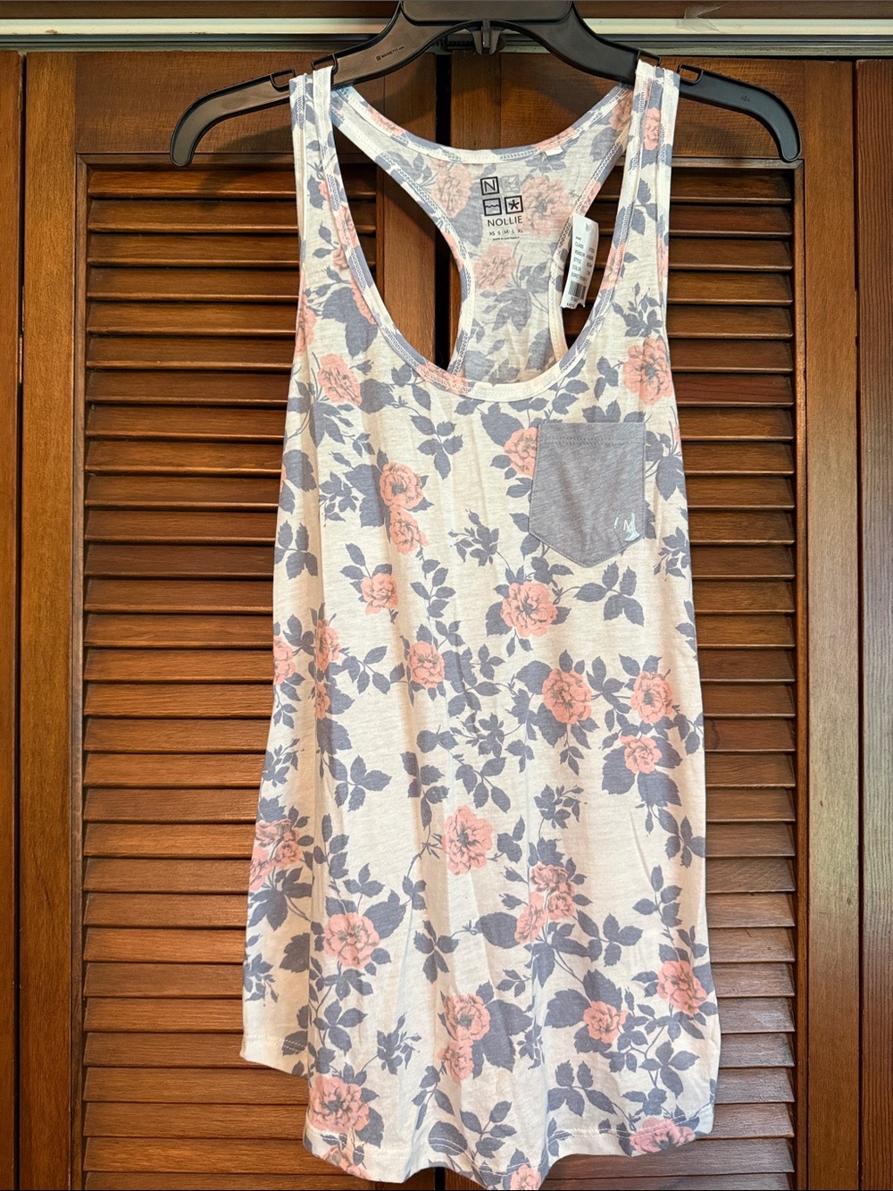 Nollie Floral Tank Top with Pocket